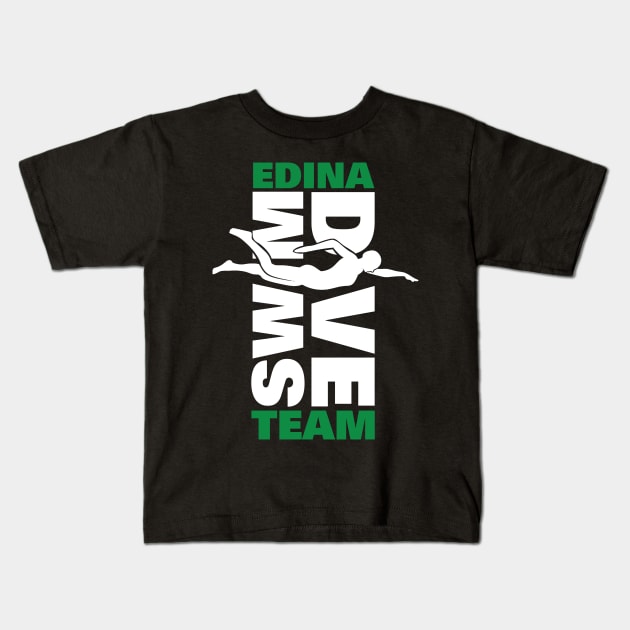 Edina Swim Dive Team GIRLS Kids T-Shirt by MindsparkCreative